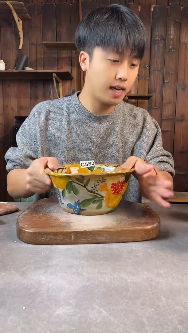 碗583，手工手绘，超值陶瓷