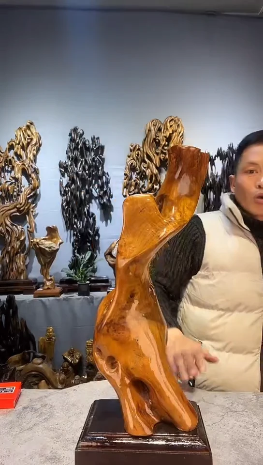 【闪购商品】金丝楠金丝楠小叶桢楠随行摆件34