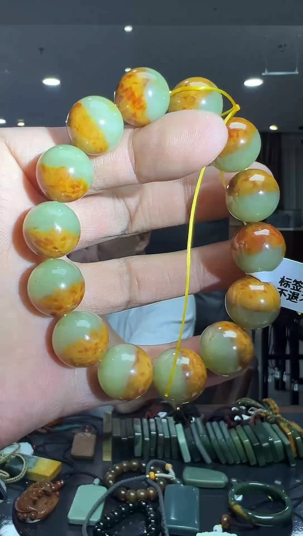 未镶嵌手链透闪石质玉精品聚宝盆-多样性发货其中发一