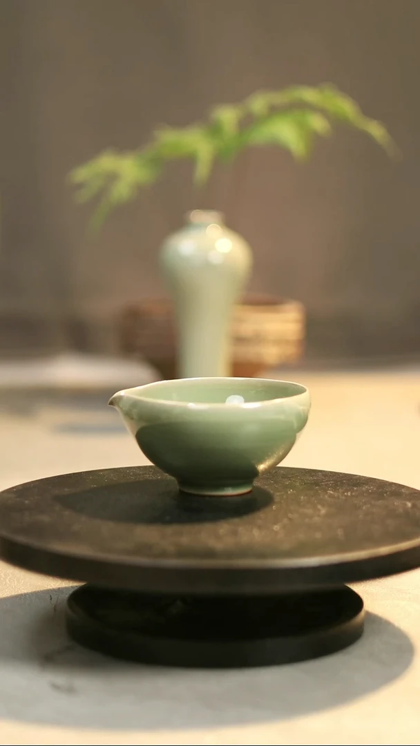 公道杯瓷原产地原矿釉寿桃