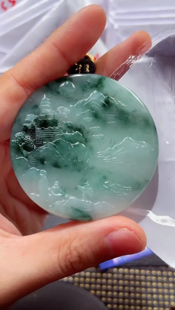 未镶嵌挂件翡翠000888