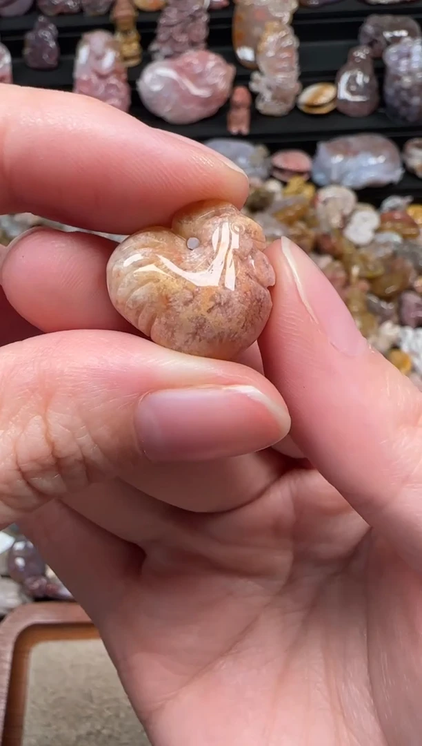 颈饰未镶嵌硅化珊瑚（珊瑚玉）812