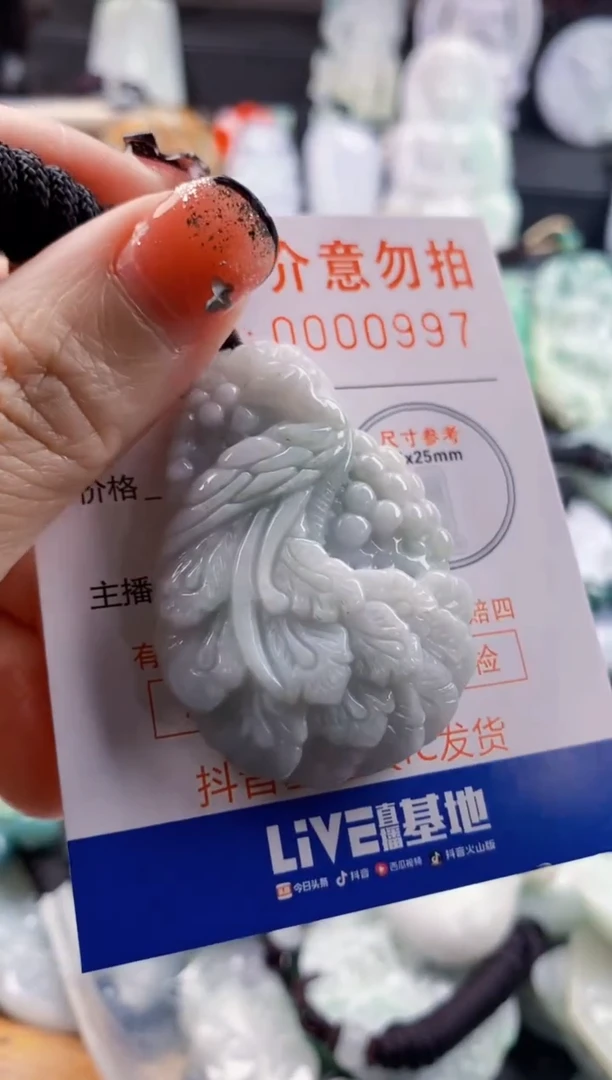 翡翠未镶嵌吊坠(不含链)1