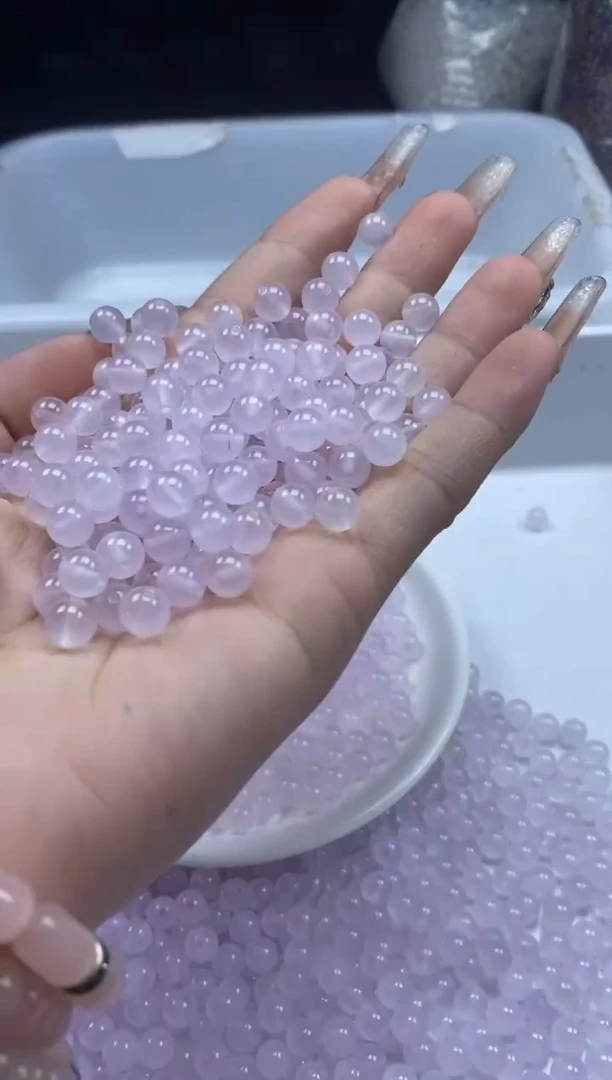 手饰玛瑙未镶嵌w950冰紫6mm*50颗