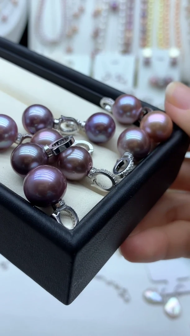 淡水珍珠银S925镶嵌吊坠(不含链)多样性发其一