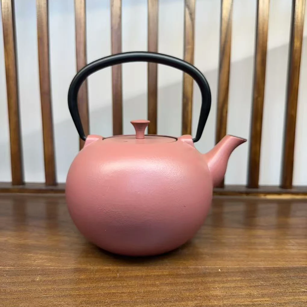 圆素壶  1000毫升   全手工 日式铸铁壶  生铁壶 煮茶 烧水
