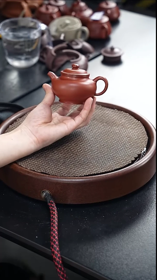 茶壶紫砂掇只-朱泥-全手工无添加-160cc