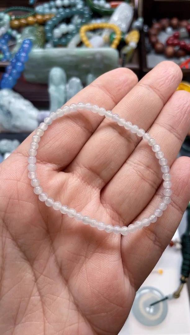 未镶嵌手链翡翠小米珠串