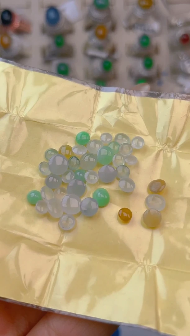 裸石翡翠天然翡翠蛋面21