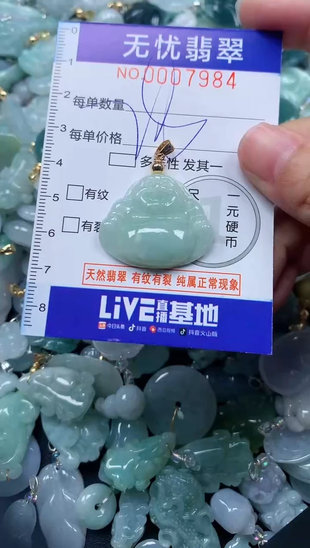 颈饰未镶嵌翡翠7984