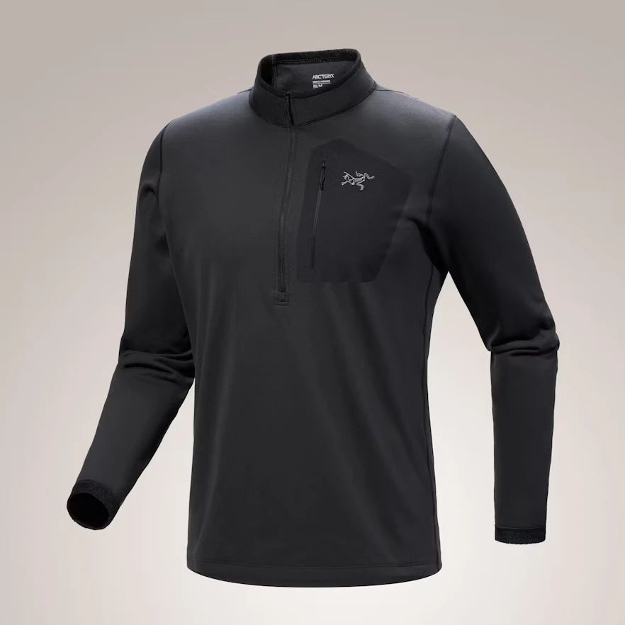 ARC'TERYX/始祖鸟 Rho SV 颈部拉链上衣保暖打底衣 男装 T