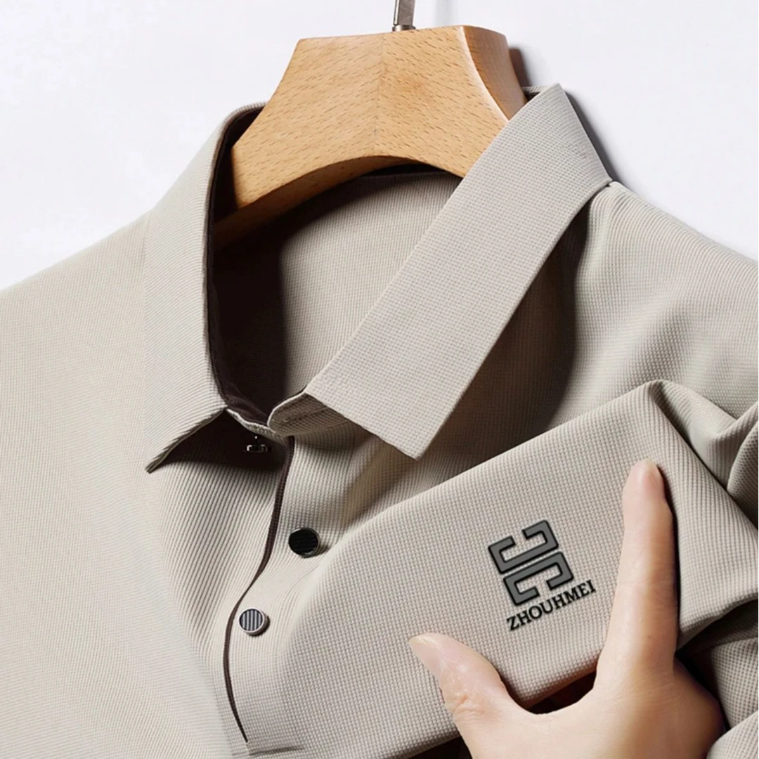 【大美专属】保罗波士敦夏季polo衫商务休闲翻领短袖男T恤纯色薄款