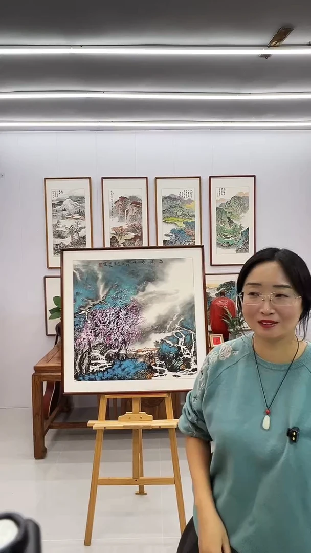国画董海君 80*80 石溪 山水