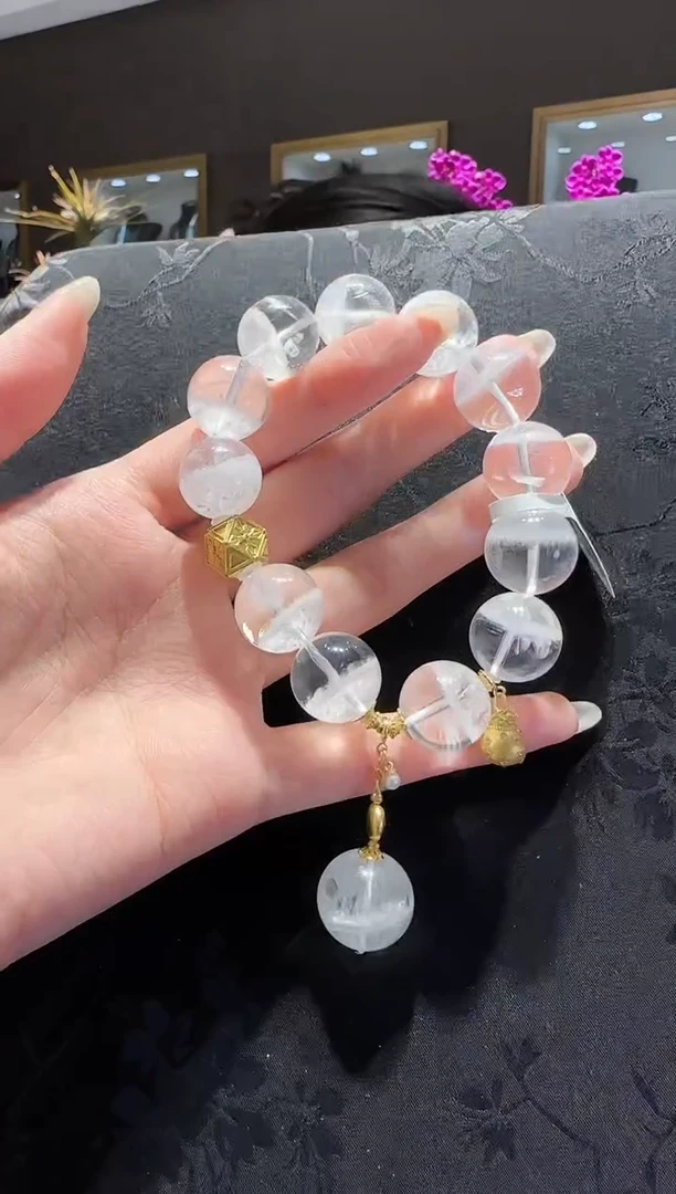 【闪购商品】水晶手串未镶嵌水晶白幽灵手串设计款