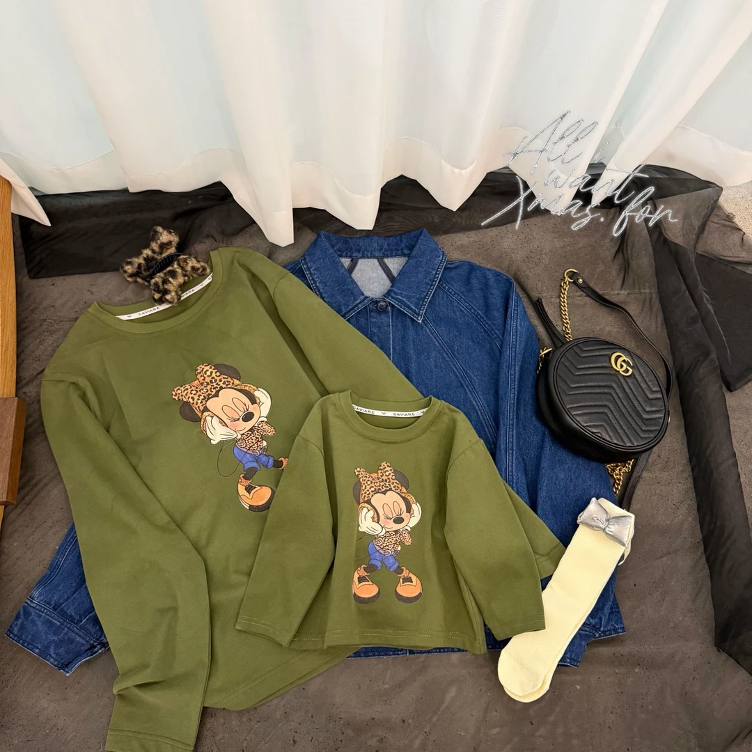 【卡通屋】Q2574T卡通打底衫 鱼子酱品牌女童童装