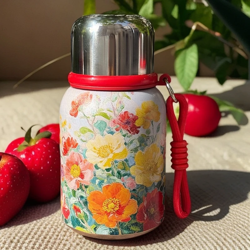 春风唐韵-我的世界保温杯316材质便携创意大容量独家带茶漏水杯