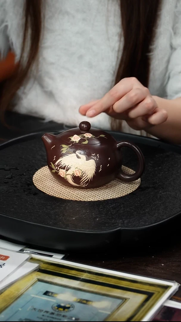 茶壶紫砂鲍宜明 西施70 紫泥 300毫升