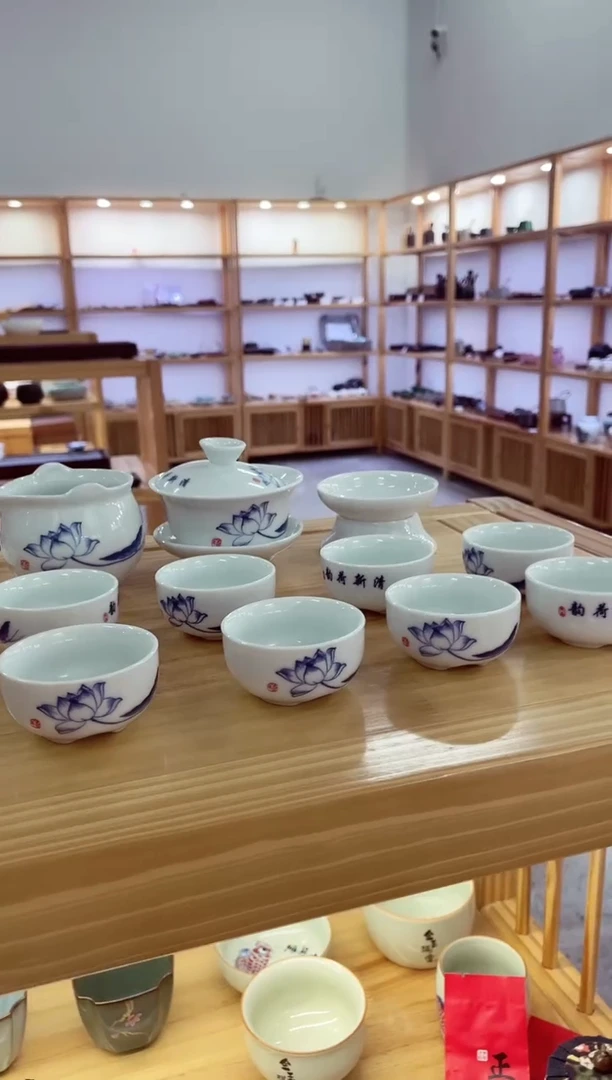 12头功夫茶具【清荷】@@MTZGFQH12