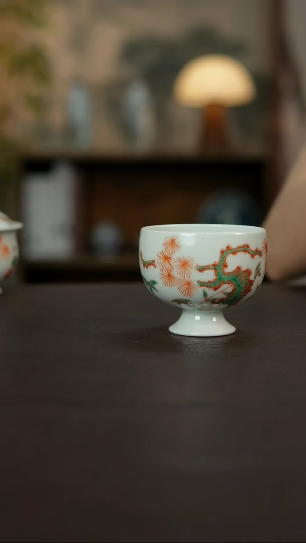 杯景德镇陶瓷杯碗柴烧多人