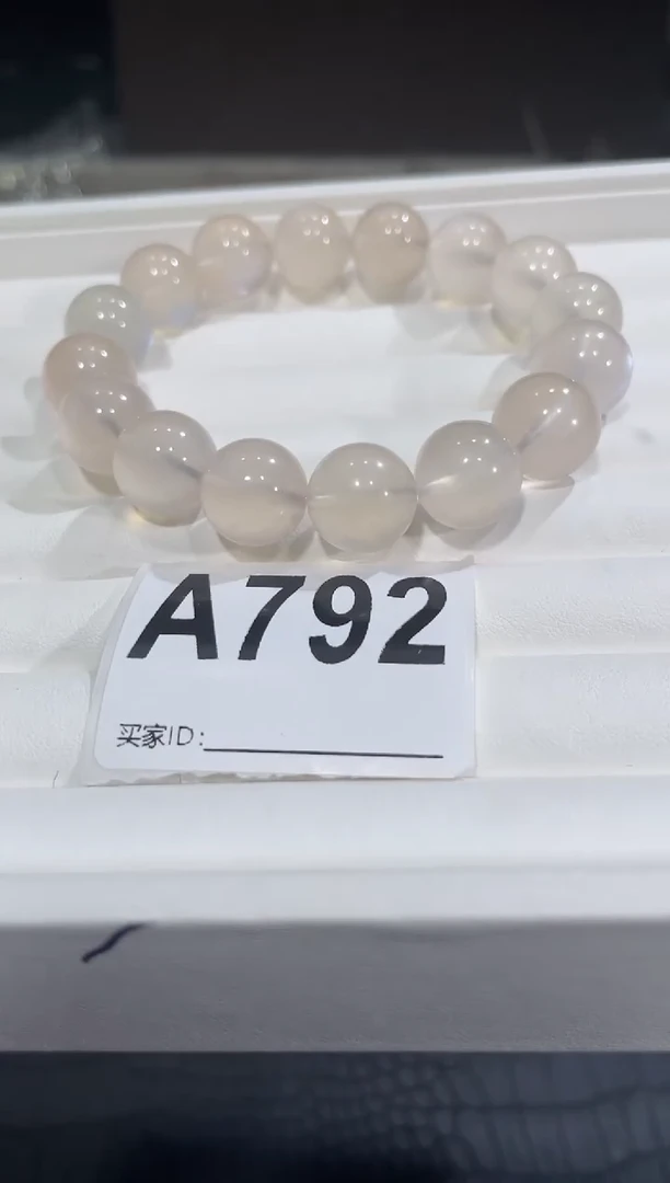 手链未镶嵌长石A792橙粉月光13+