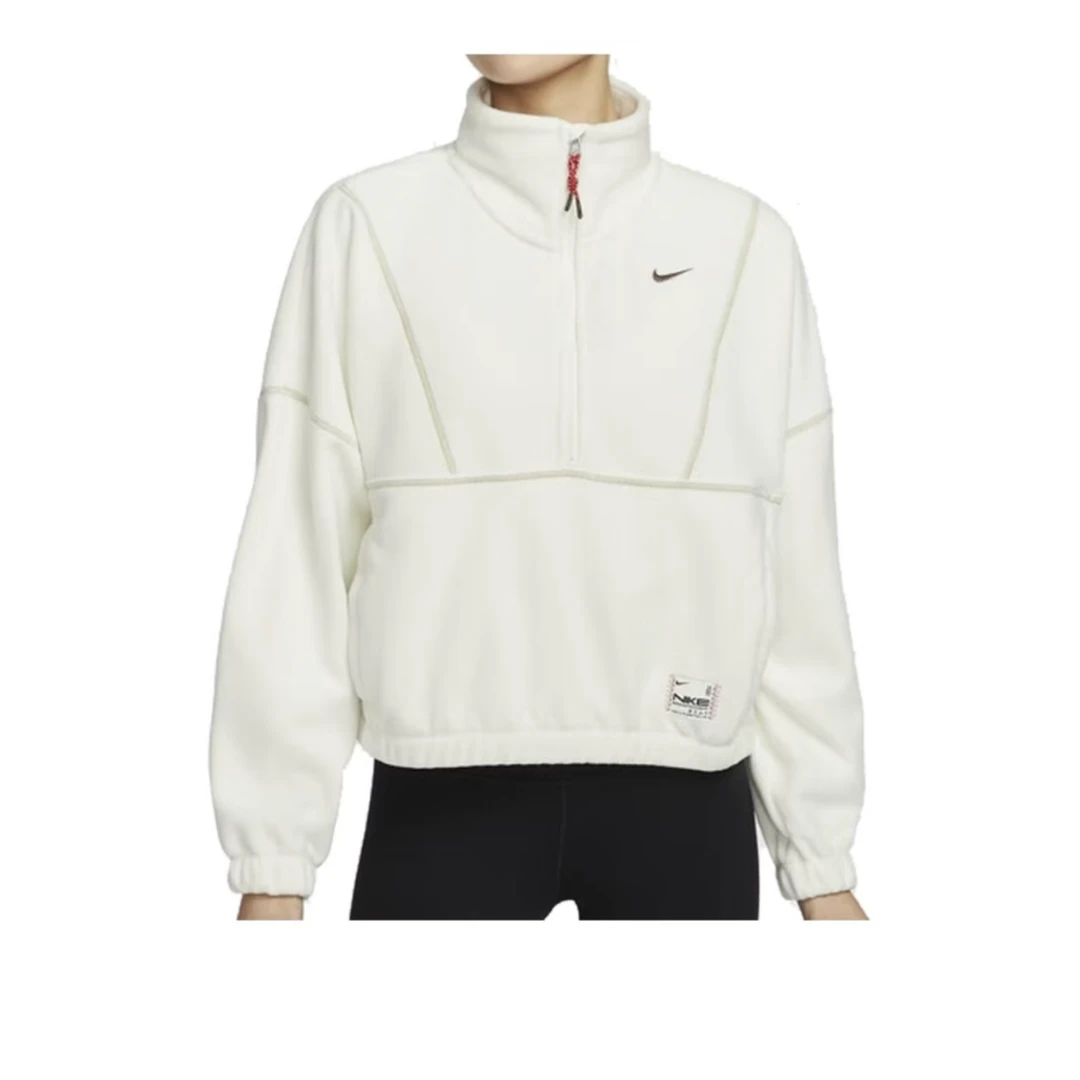 Nike 品牌logo运动休闲套头长袖卫衣 女款 白色HV8465133