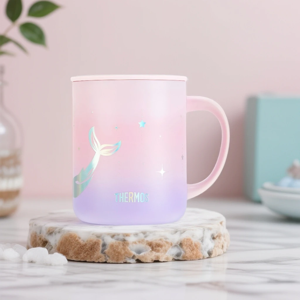 【A等品微瑕】膳魔师海洋系列不锈钢把手杯440ml粉色