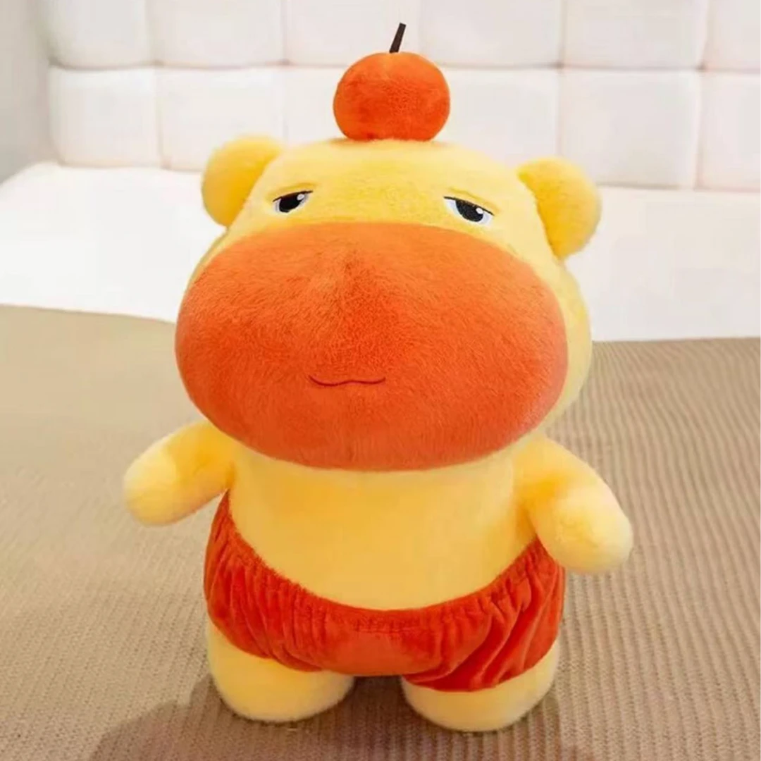 可爱水豚噜噜35cm毛绒玩具可爱玩偶（测量误差2~3cm）
