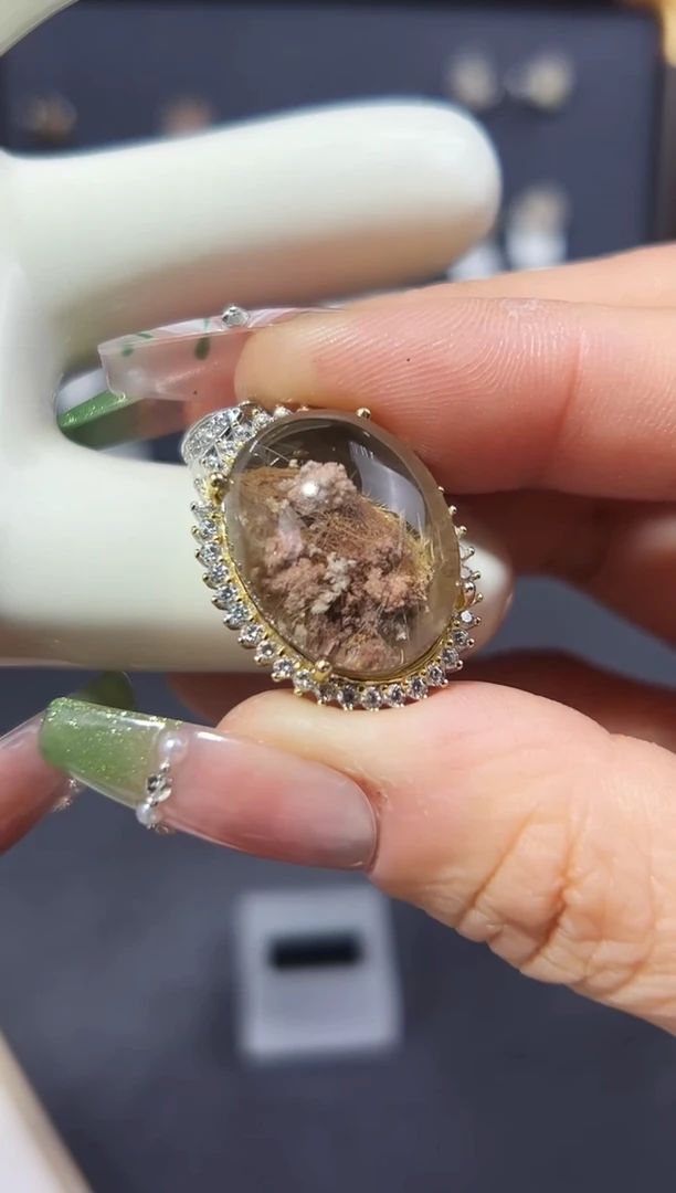 【闪购商品】水晶吊坠(不含链)银S925镶嵌发一（41）