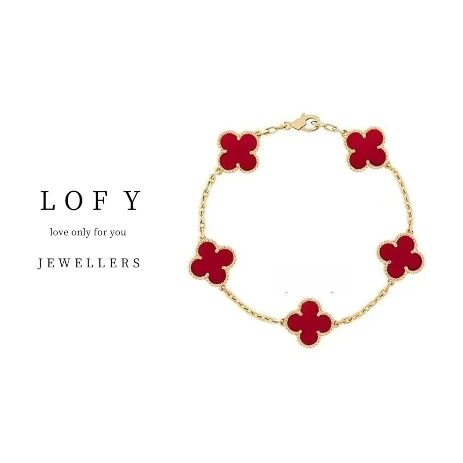 LOFY  高定系列五花四叶时尚百搭经典手链-J