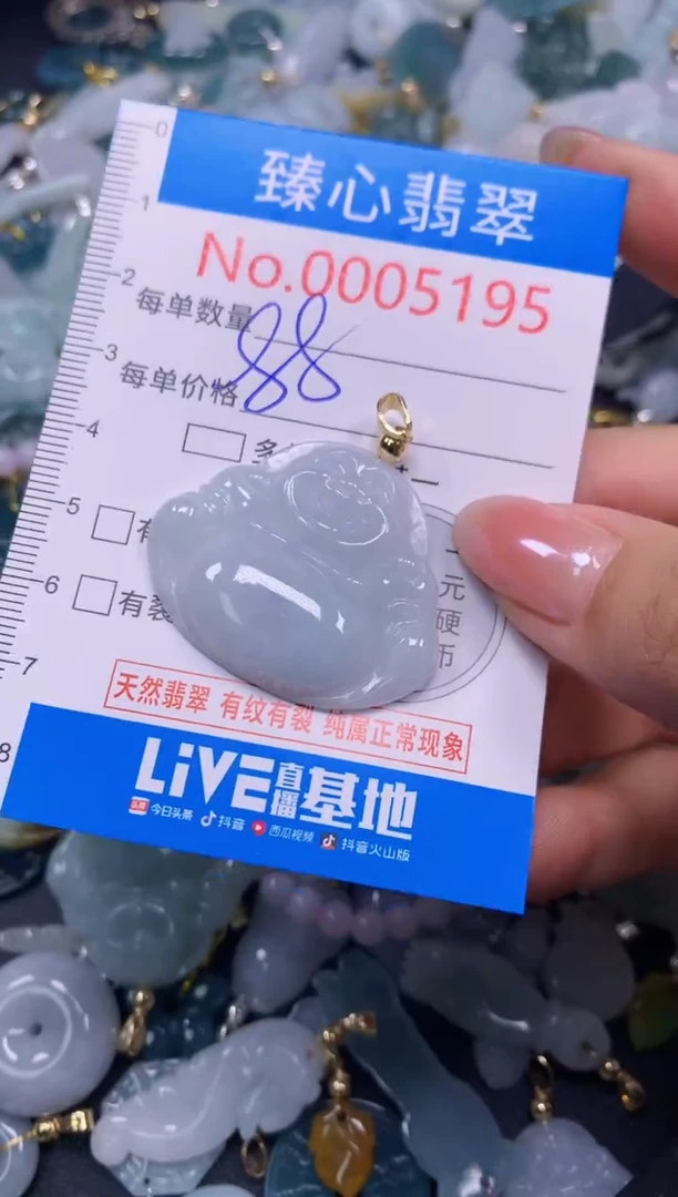 吊坠(不含链)未镶嵌翡翠5195