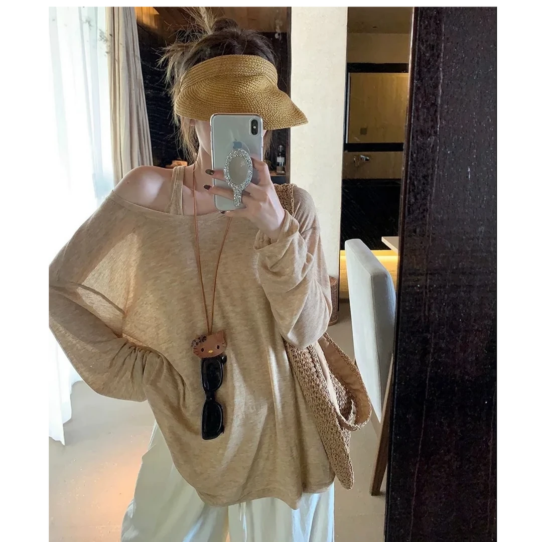 由子衣舍/Youzi Atelier运补6-8¥防晒真两件慵懒风罩衫