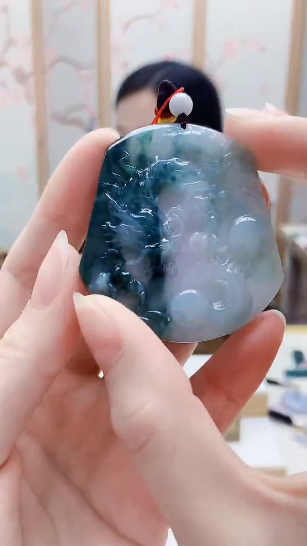 未镶嵌定制翡翠4852ry-毛货挂件59