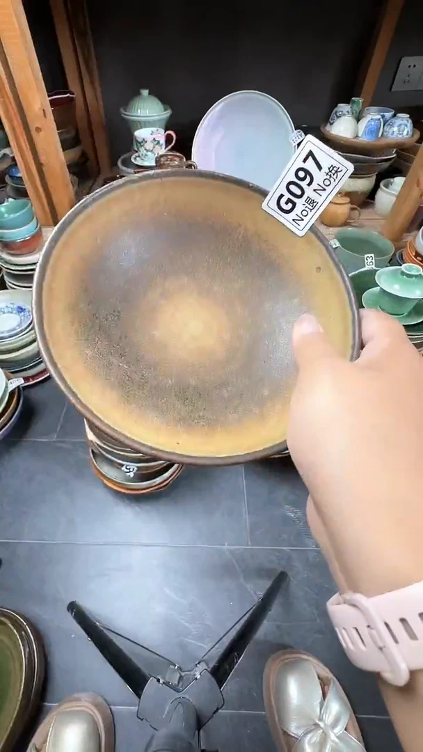 陶瓷玛****?g097志野碗