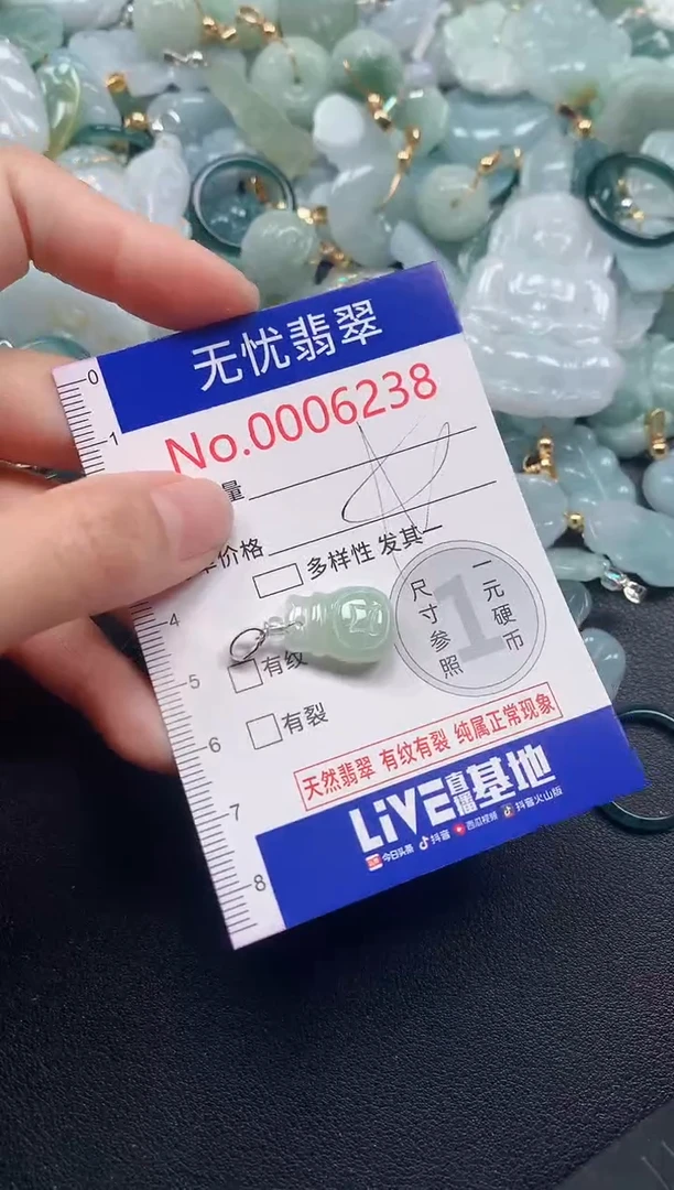 吊坠(不含链)未镶嵌翡翠6238