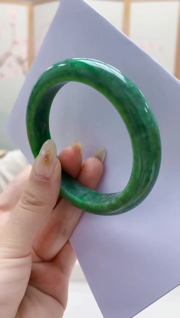 未镶嵌定制翡翠3495jw-毛货手镯（圈）4