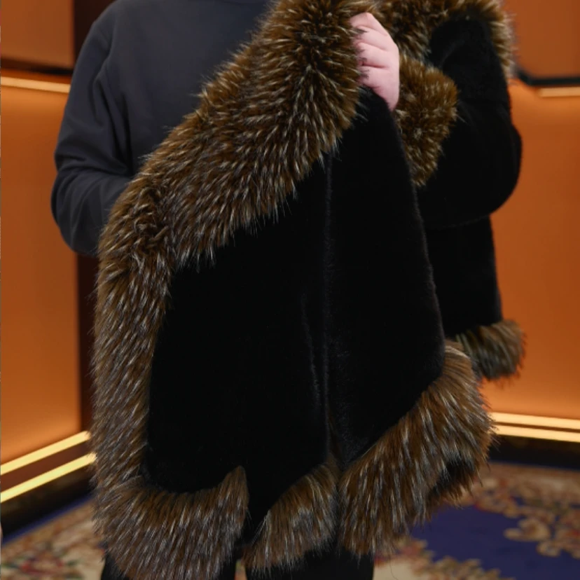 【喜德专属】25918【暗夜玫瑰】冬季气质新款高奢拼接设计短款外套