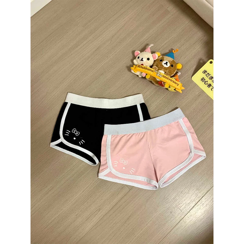 纯欲可爱HelloKitty超短裤女夏季可外穿睡裤新款修身显瘦家居裤子