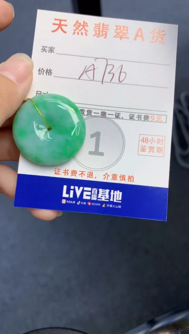 颈饰未镶嵌翡翠天然缅甸A货翡翠