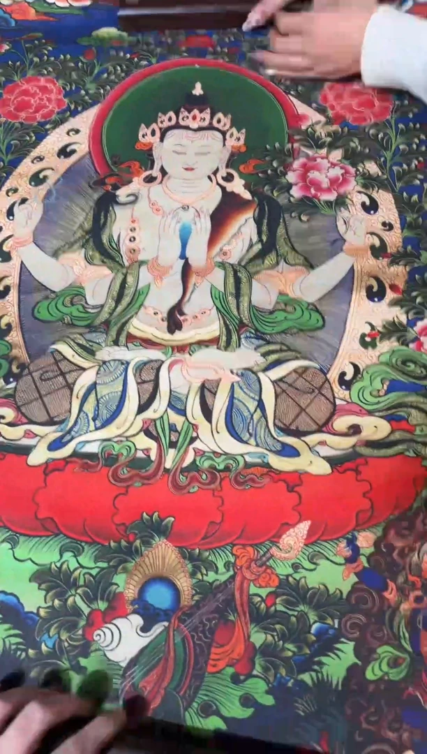 卷轴画龙妹唐卡直播tk16