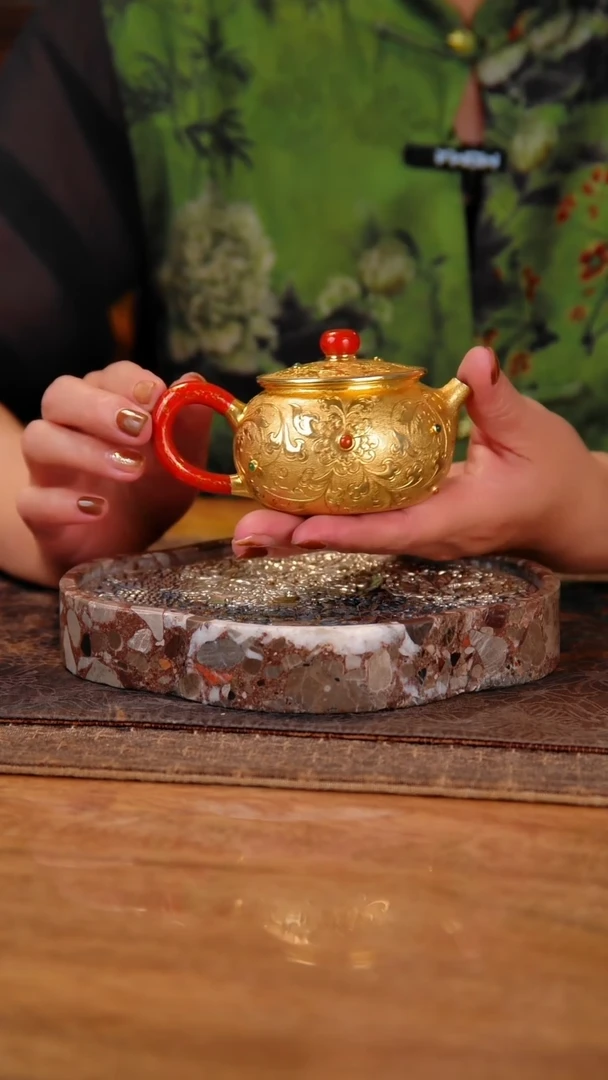 盛唐工坊 足银999 手工泡茶壶