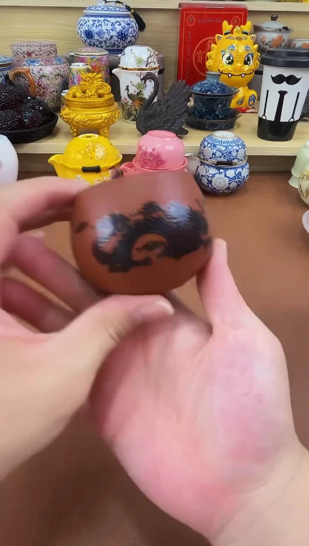 陶瓷茶具摆件旅行套组