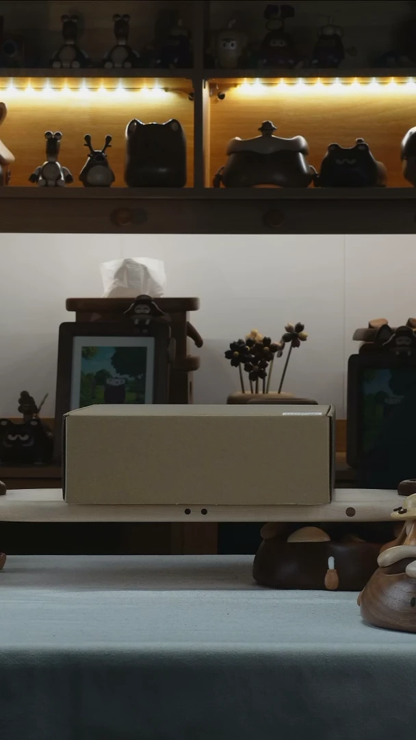 木黑胡桃三层置物架微瑕特价