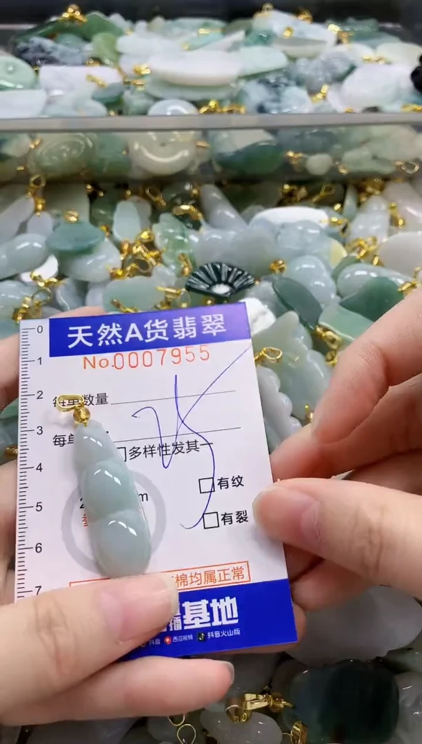 颈饰未镶嵌翡翠纯天然a货翡翠