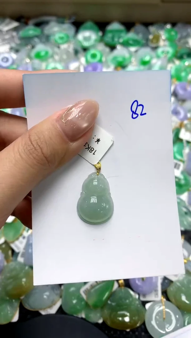 【闪购商品】翡翠颈饰18K金镶嵌111111111