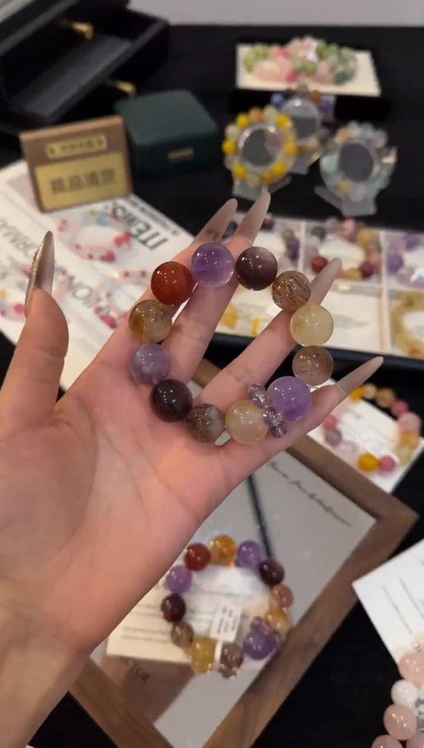 合金手链水晶多宝手链x3309