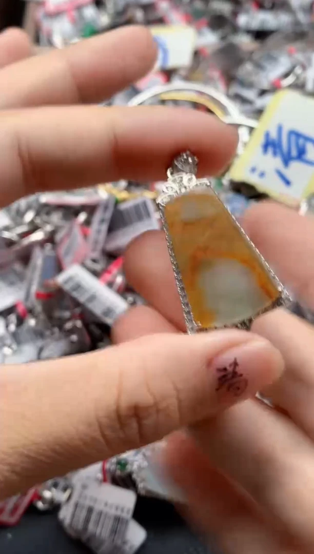 银S925镶嵌戒指翡翠天然A货缅甸翡翠