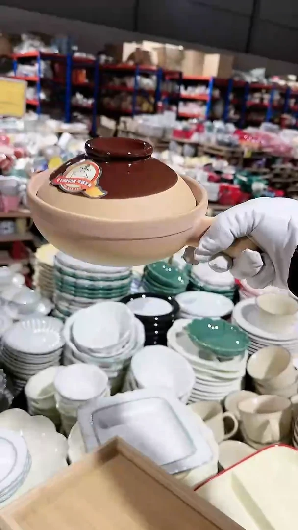 【闪购商品】瓷片手柄砂锅微瑕 凑满20元包邮