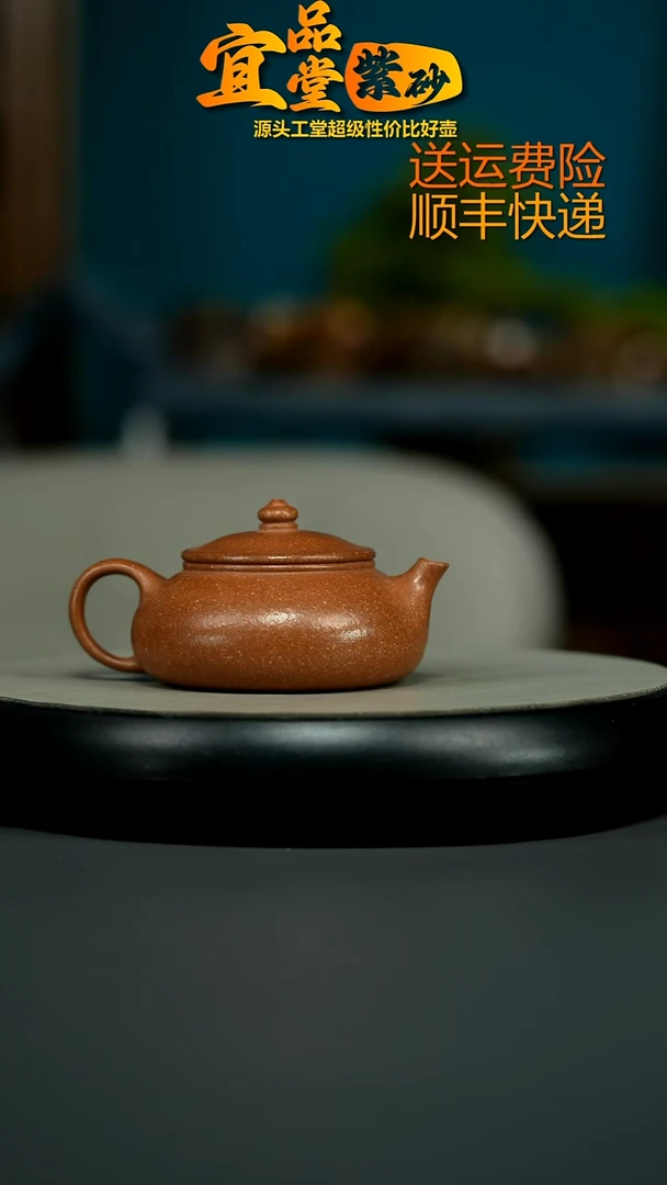 茶壶紫砂李传荣30目红降坡寒江180CC