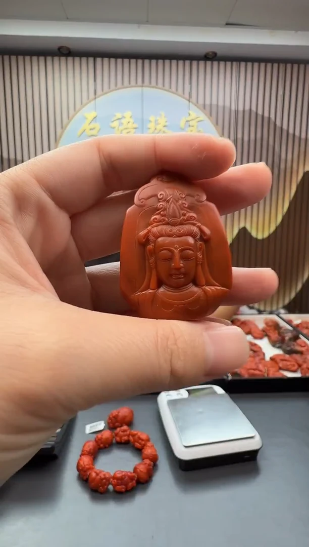 未镶嵌雕刻南红玛瑙089ZB1210产品一个