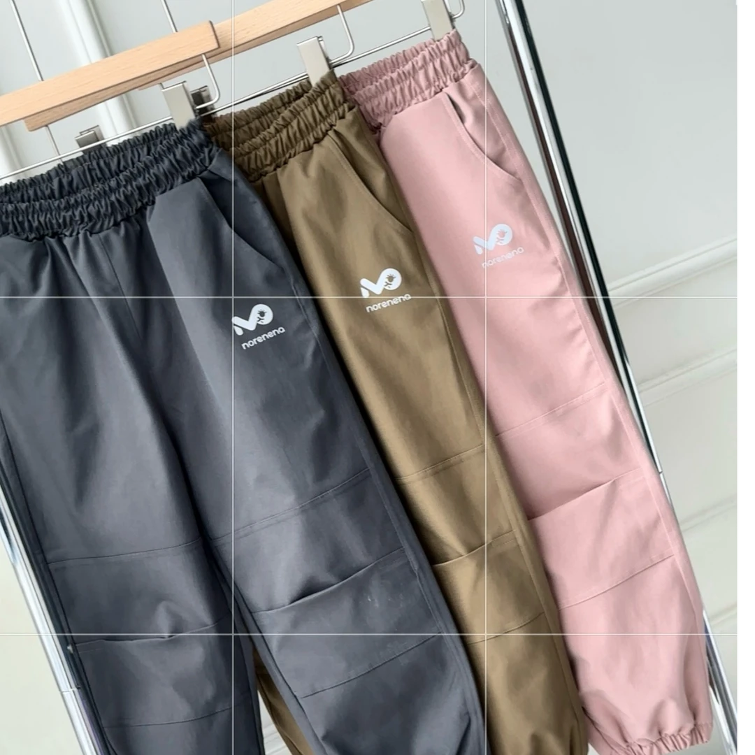 H断码福利特价~儿童拼接工装裤男童女童束脚休闲裤工装风